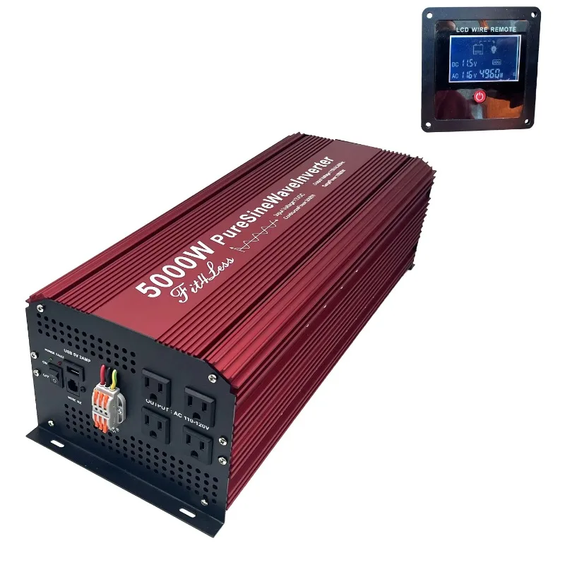 Fit4Less 5000W Pure Sine Wave  - Pure Sine Wave Inverter 5000W 48V 220V 评论和价格