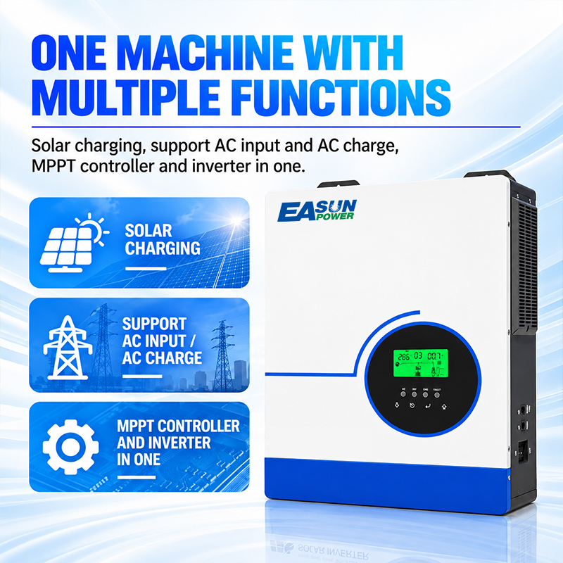 EASUN POWER Hybrid Solar Inver - Grid Tie Inverter Limiter 2000W 评论和价格