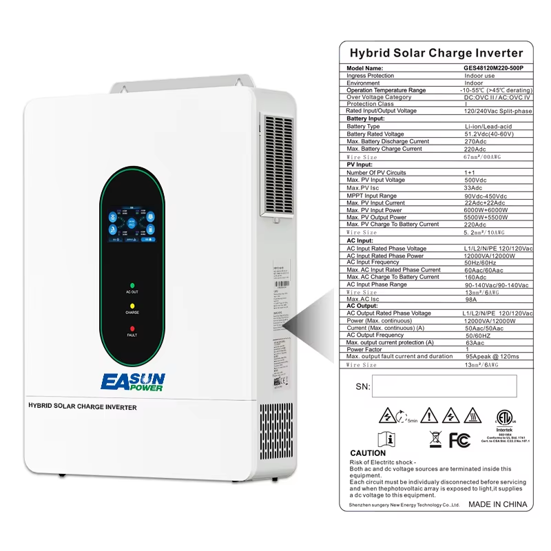 EASUN POWER 12000W 12KW 120V/1 - Grid Tie Inverter Limiter 2000W 评论和价格