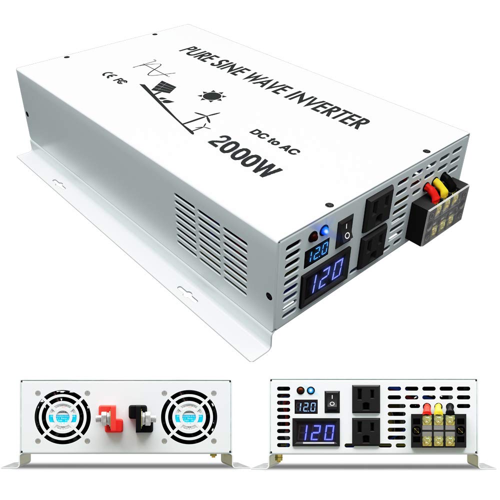 Off Grid Solar Inverter 24V 12 - Inverter Pure Sine Wave 60Hz 120V 3000W 评论和价格