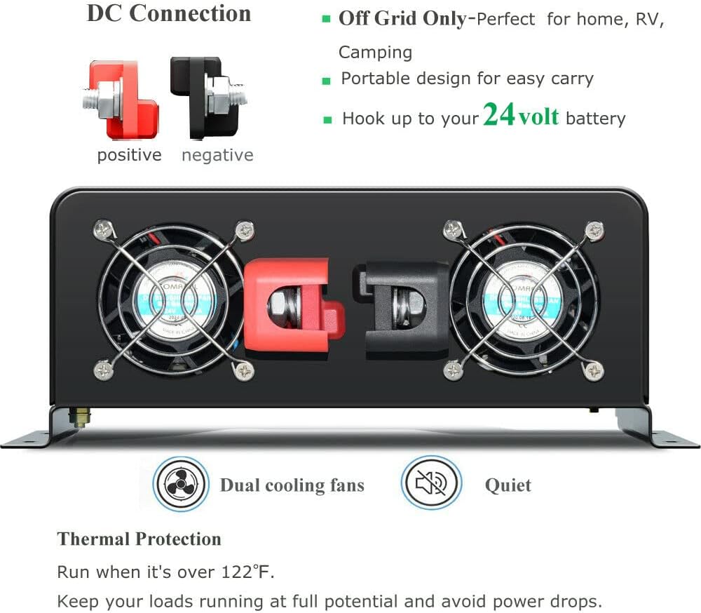 3000W Pure Sine Wave Solar Pow - Inverter Pure Sine Wave 60Hz 120V 3000W 评论和价格